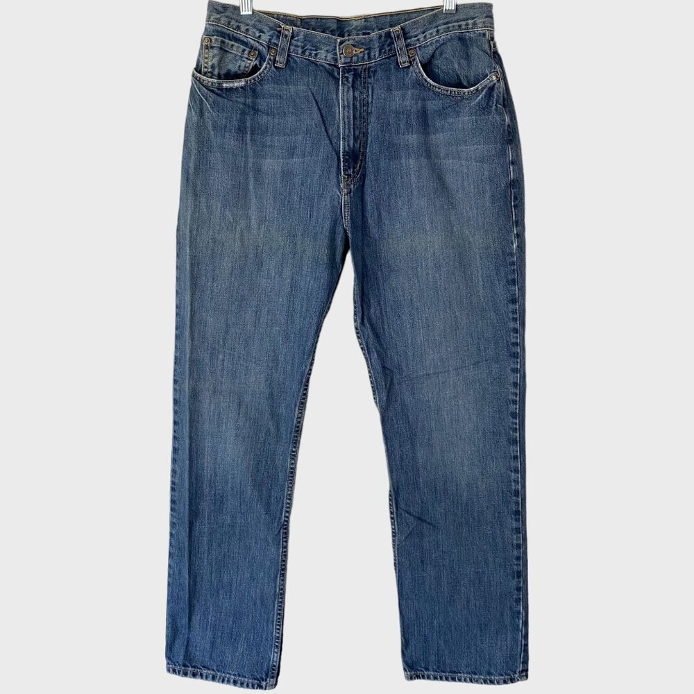Y2K Polo Ralph Lauren Denim Jean Mens 34X32 Medium Wash Straight-Leg Relaxed Fit